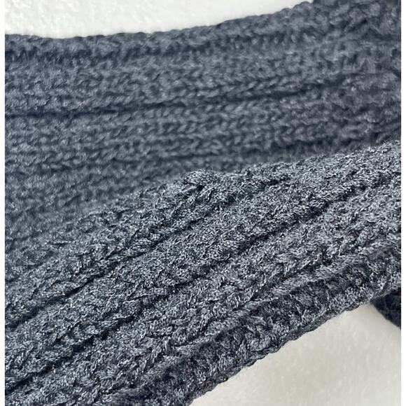 J Crew Montauk Relaxed Cardigan Sweater Womens 2X Black Open Knit Button V Neck - Picture 7 of 13